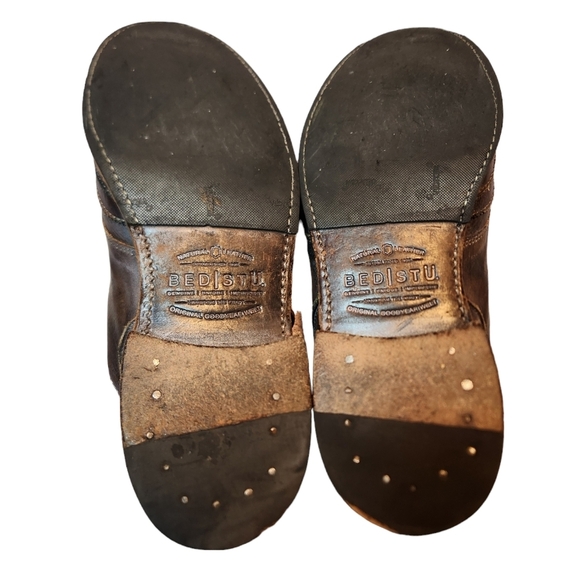 Bed Stu Mens Cobbler Derby Leather Oxford Brown Shoes Size 8 Hipster Distressed - Picture 8 of 12